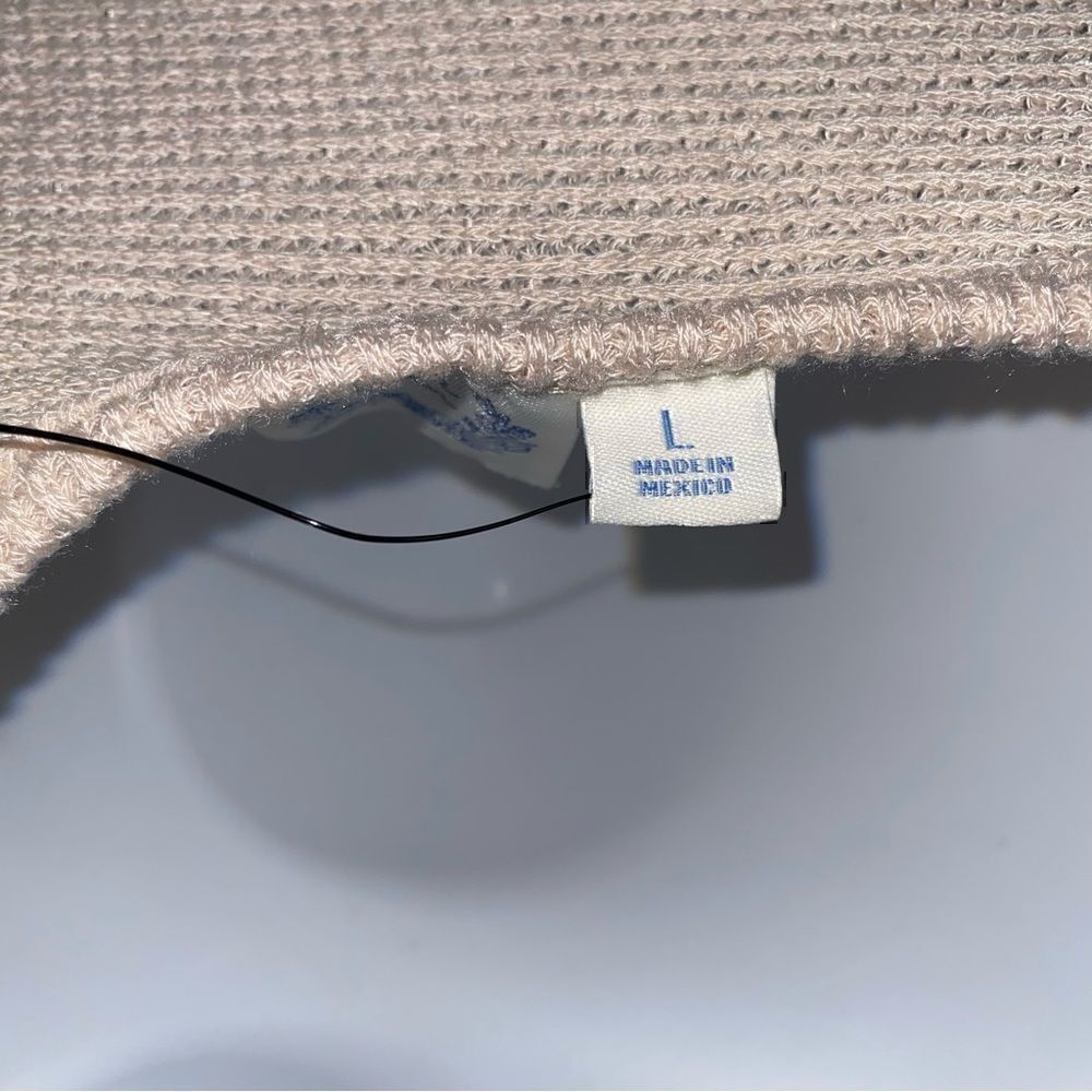 Francesca’s  Blue Rain Cienna Print Keyhole Tie Back Long Sleeve Sweater L - Picture 13 of 13